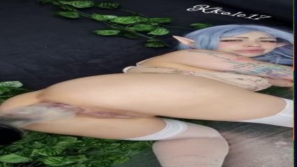 Самотык в рабочем жопке яркой косплеерши #4